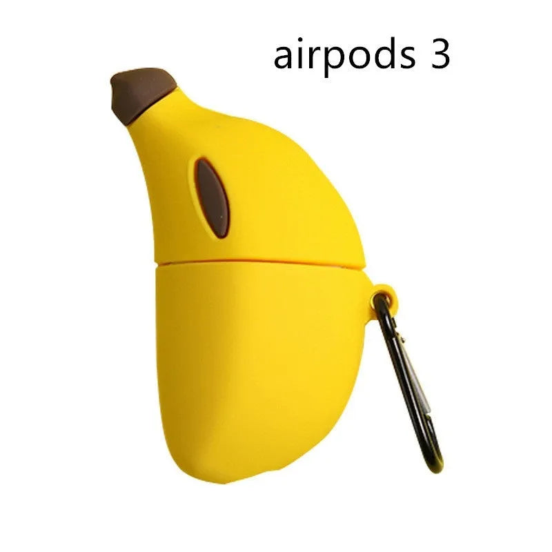 Yellow silicone protective case for Apple AirPods Pro wireless headphones