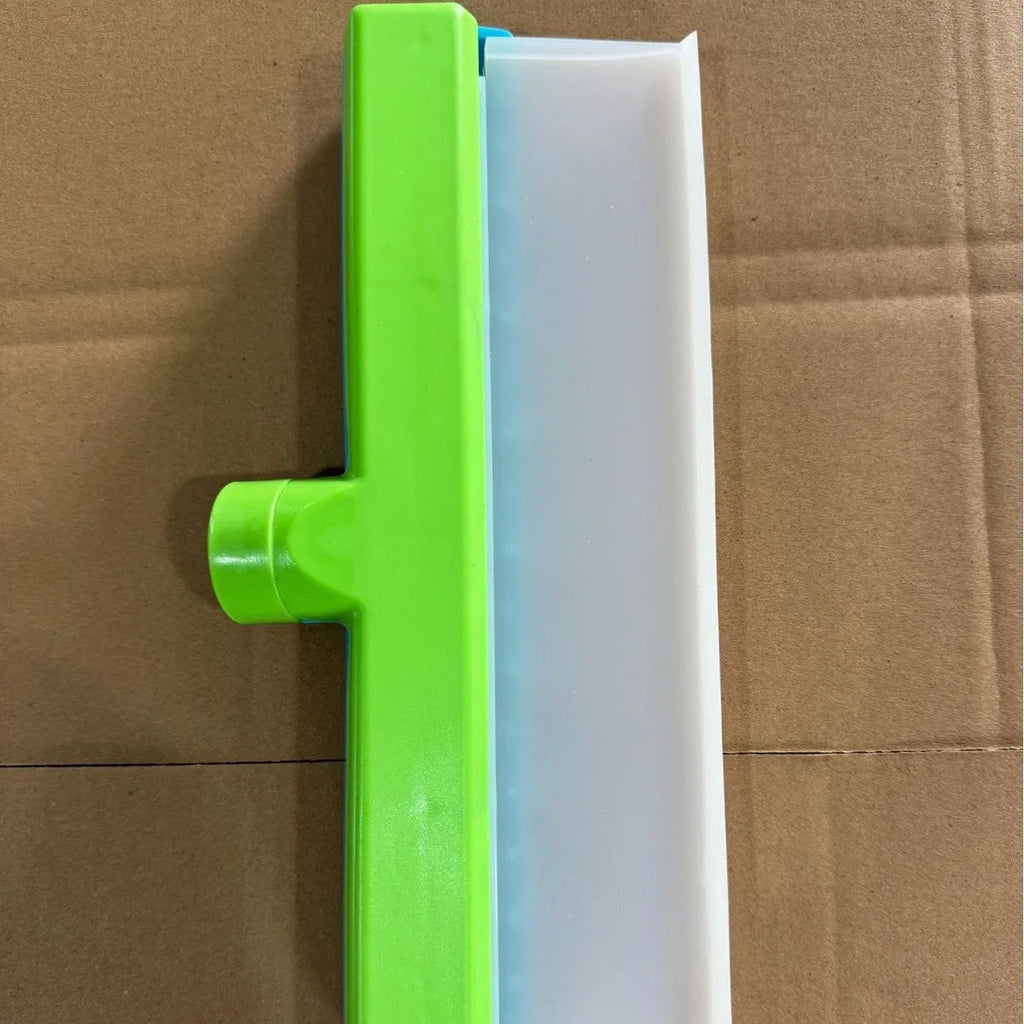 12-inch single ultra-fine fiber cloth cover wipe car wash brush in blue and white for glass and paint cleaning