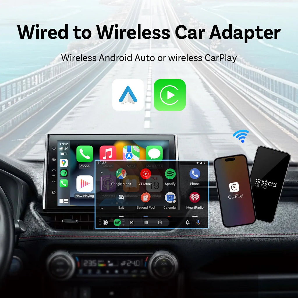 Android Auto dual channel USB drive, 64GB USB Type C Carplay box, ABS+PC silver edge, 50x20x7mm