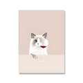 Modern simple style 40x60cm canvas painting core with white border for bedroom decor.