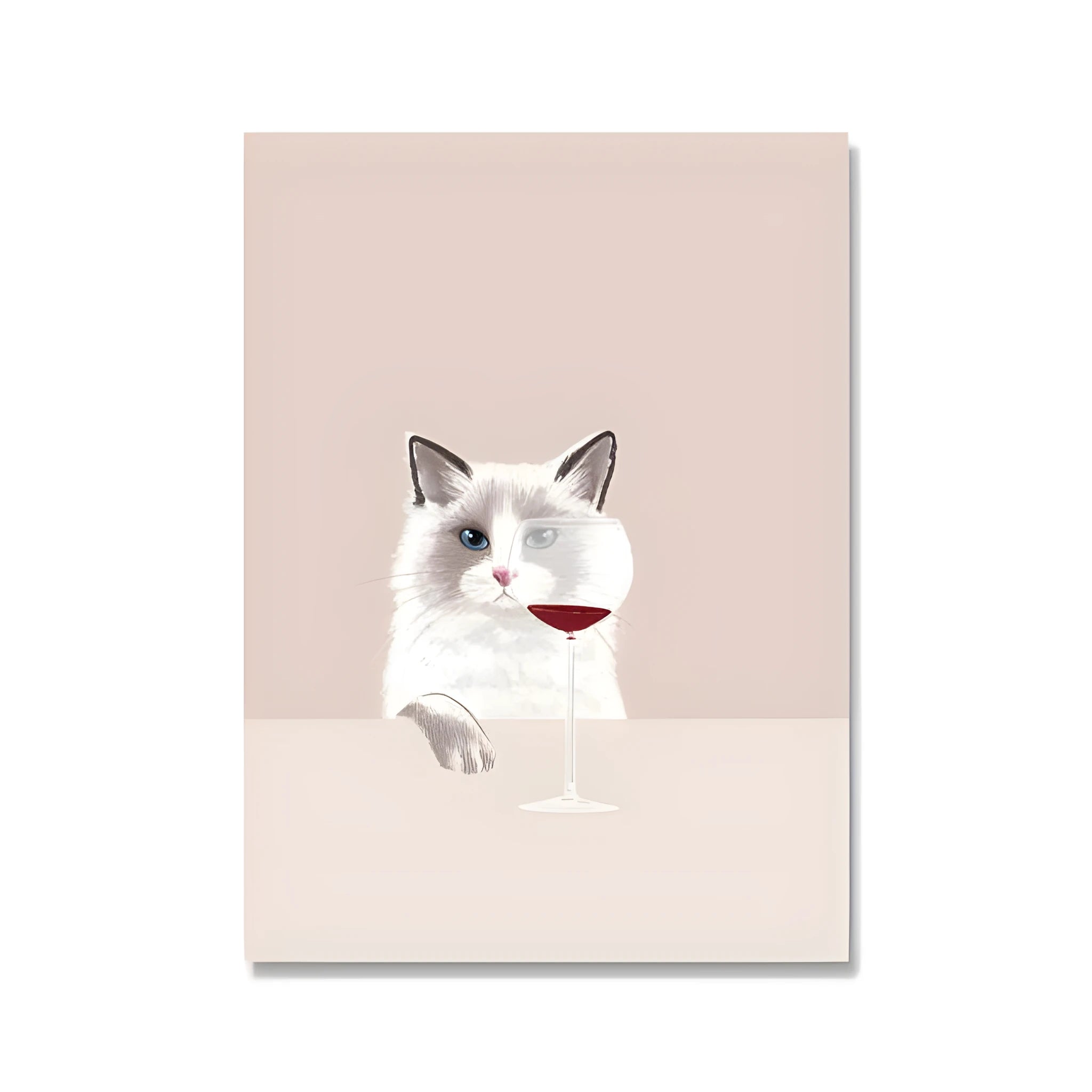 Modern simple style 40x60cm canvas painting core with white border for bedroom decor.