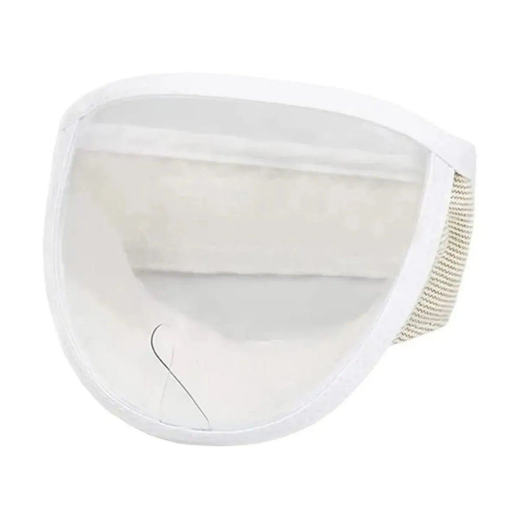 Clear cotton and PVC cat anti-bite muzzle for grooming with size options S and M