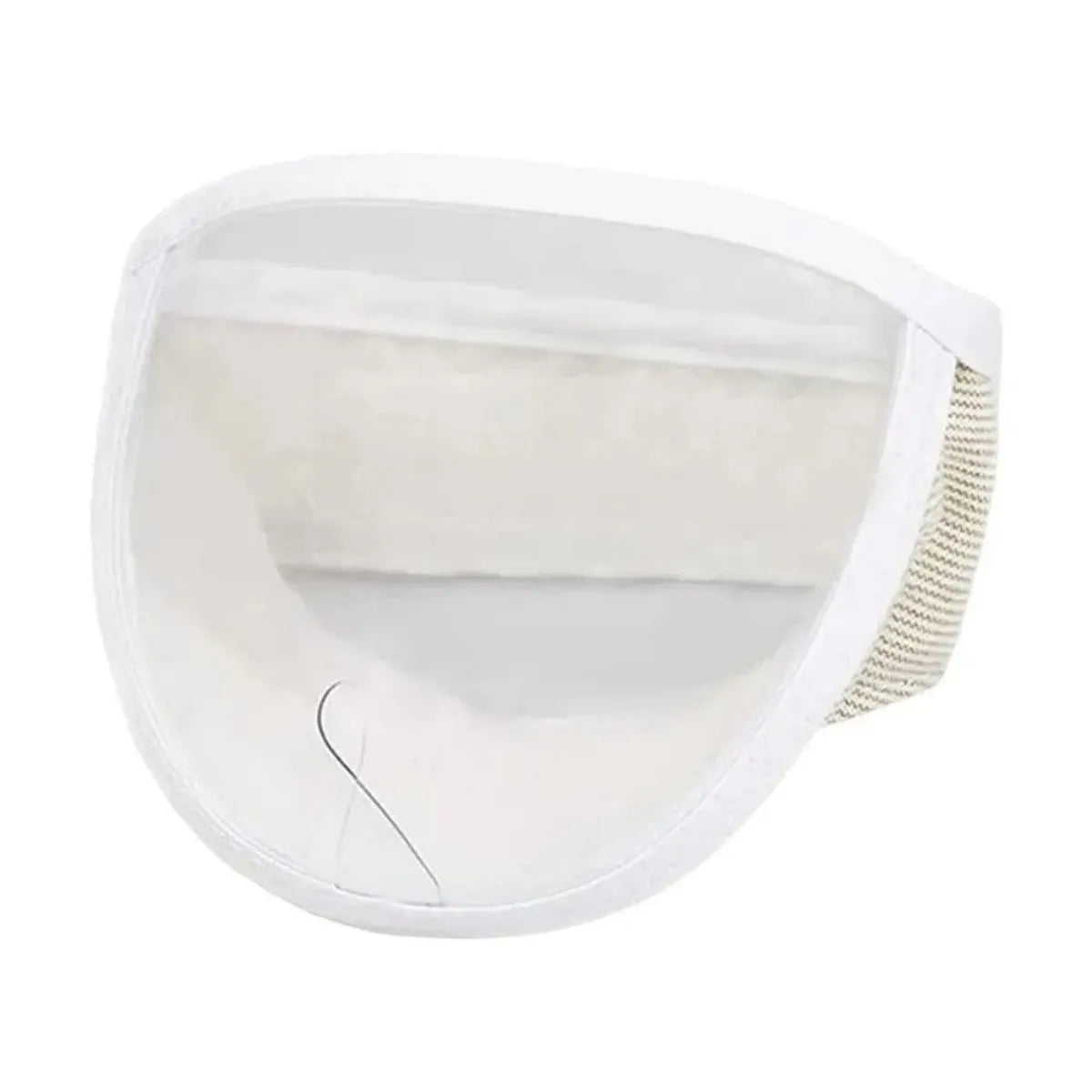 Clear cotton and PVC cat anti-bite muzzle for grooming with size options S and M