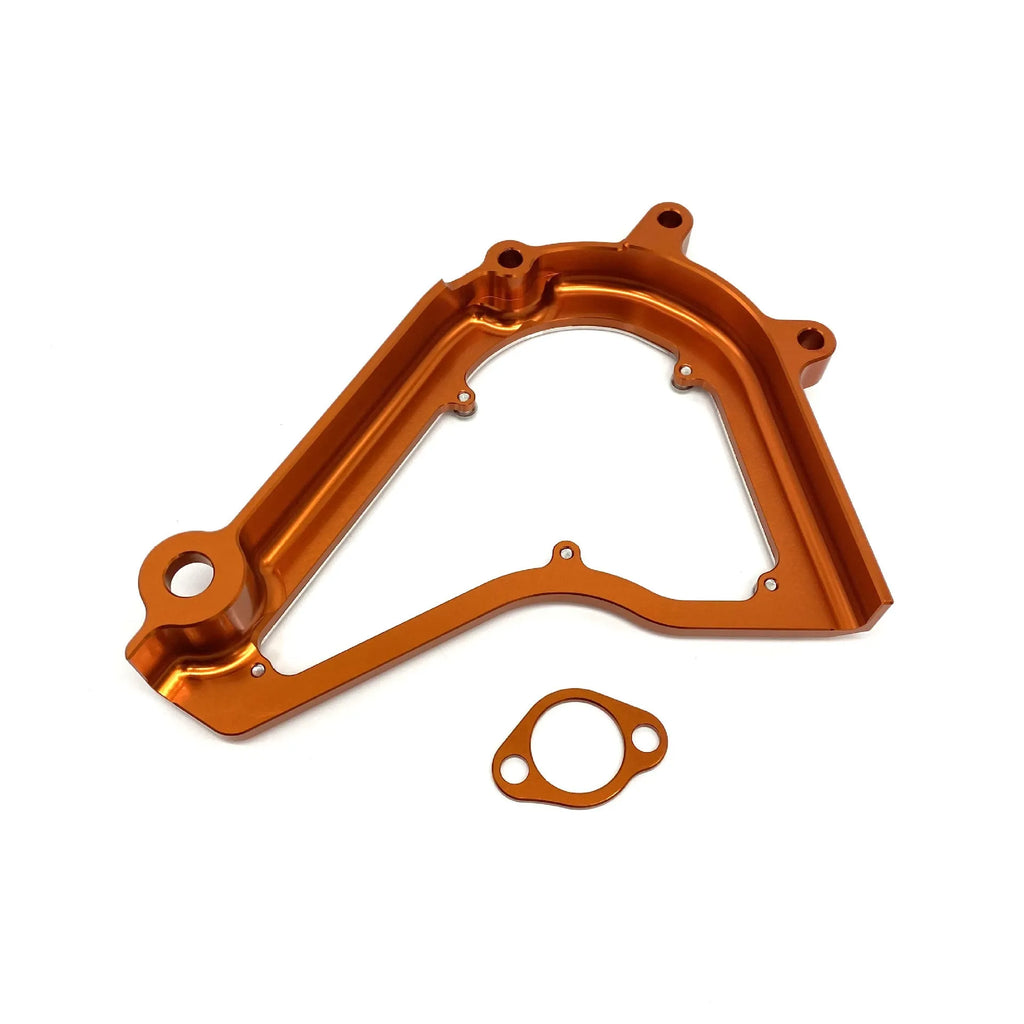 Black or orange KTM motorcycle chain cover for Duke 250 and 390 models