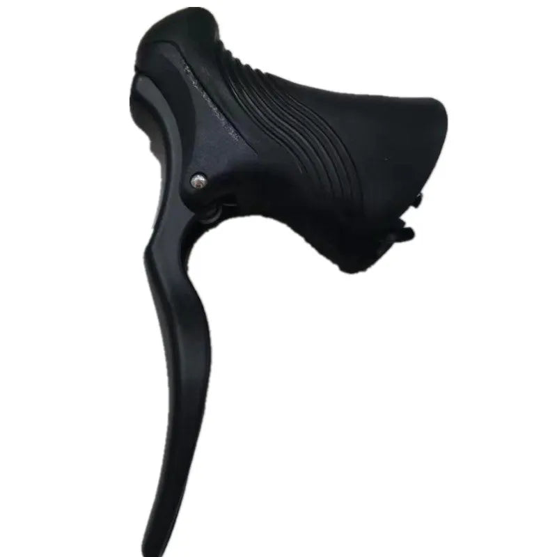 Aluminium alloy road bike brake lever pair in black or black silver for 22.2mm 23.8mm handlebars
