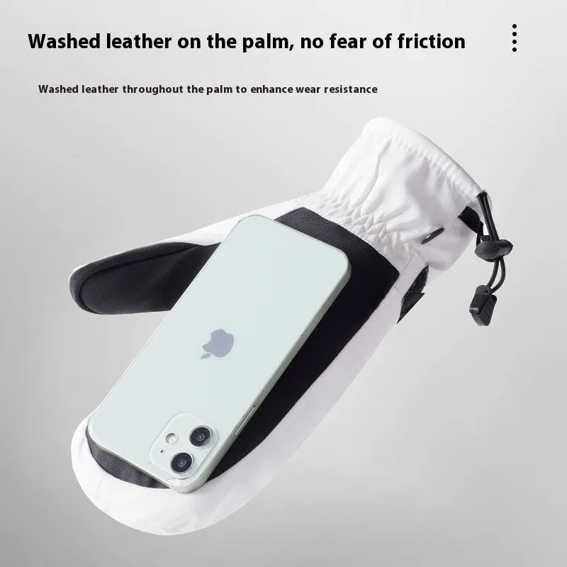 Black touch screen cycling gloves showing non-slip palm and touch screen compatible fingertips