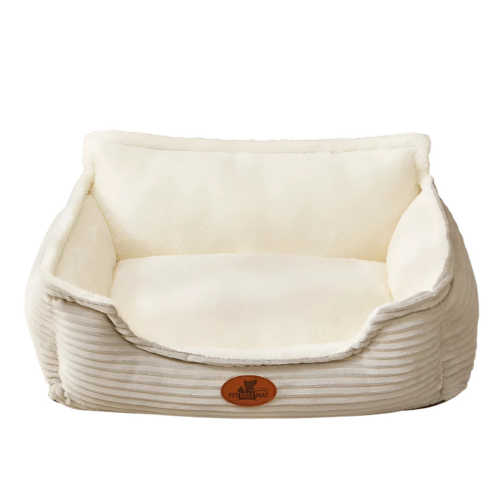 Washable four-season kennel bed for small and medium dogs and cats in coffee colour