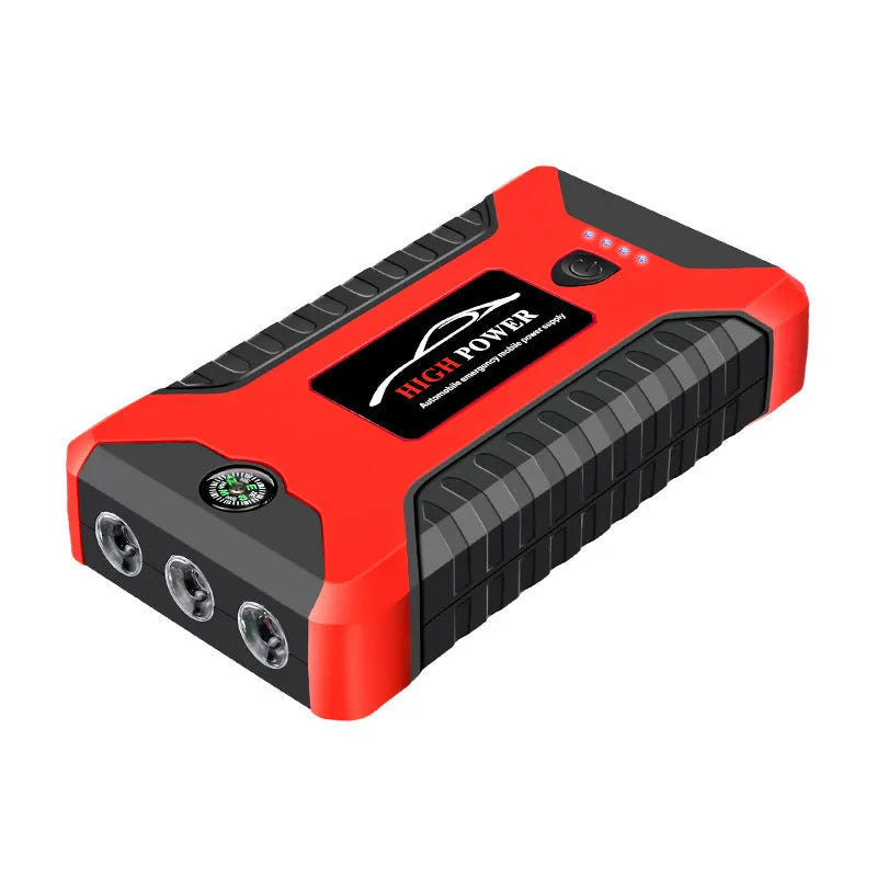 Red car emergency starter power bank 20000mAh with SOS light and ABS shell