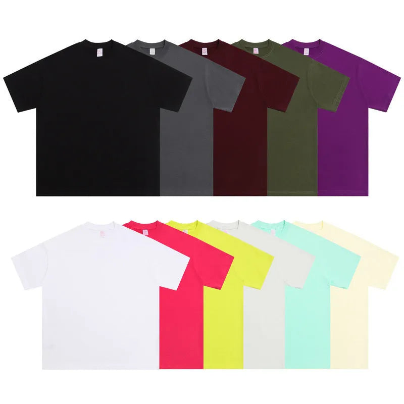 Loose fit half sleeve t-shirt in pure cotton available in multiple colours with regular sleeve length