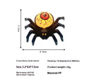 Halloween spider candlestick ornament with plastic construction and American style design.