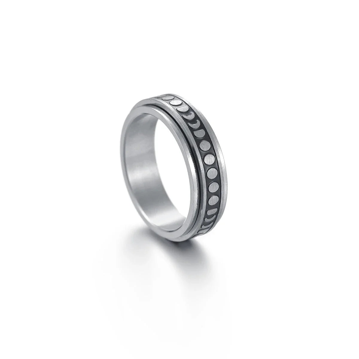 Dazzling titanium steel rings featuring celestial motifs like stars, moons, and more for a captivating and stylish accessory