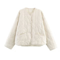 Women's black polyester quilted coat with fixed bow detail, straight fit, 50cm length, size XS-L