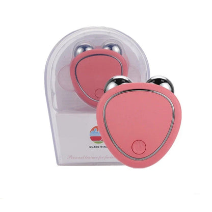 Micro-Current Facial Massager with Scraper Micro-Chain for Lifting, Firming, and Reducing Puffiness