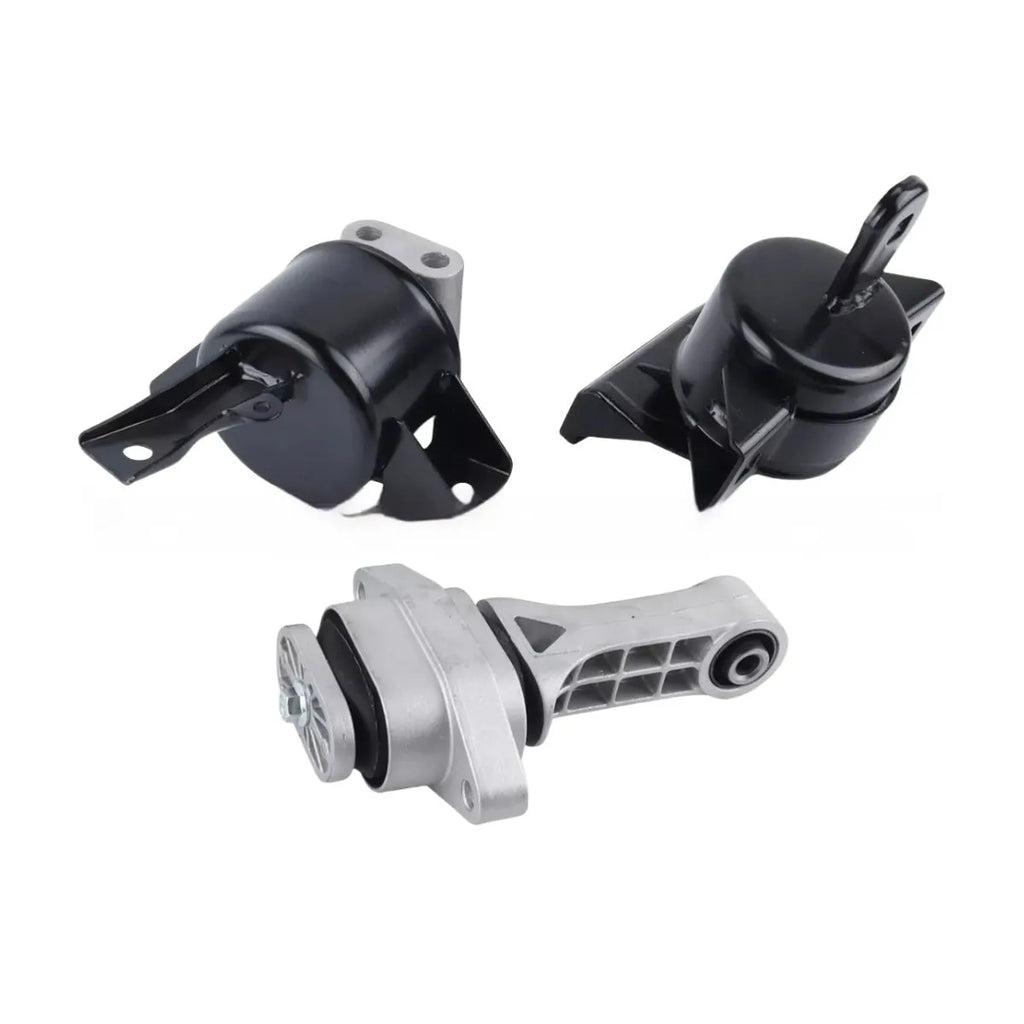 Set of three black alloy engine mounts for Aveo 1.6 automobile
