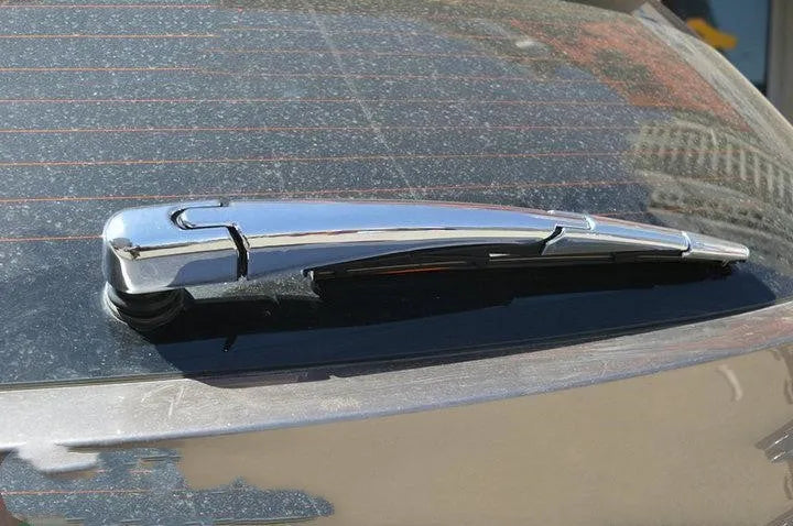 Silvery ABS plastic rear wiper cover trim for a 2010 Hyundai car.