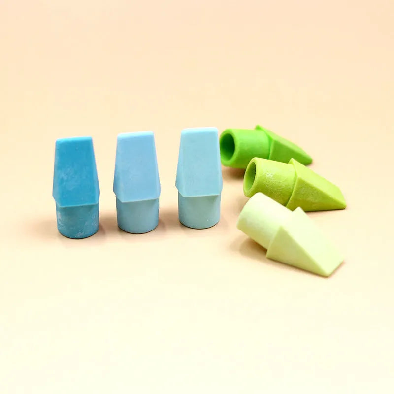 TPR cartoon bullet eraser in a random bright colour for pencil stub correction, 2.2g