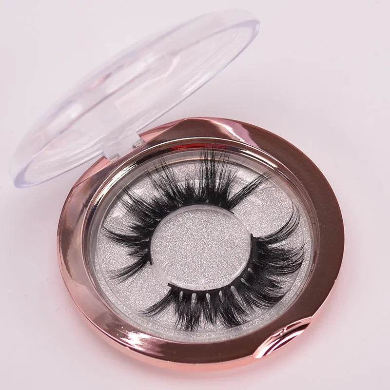 Affectionate brand 5D mink false eyelashes set with application brush and hair cap