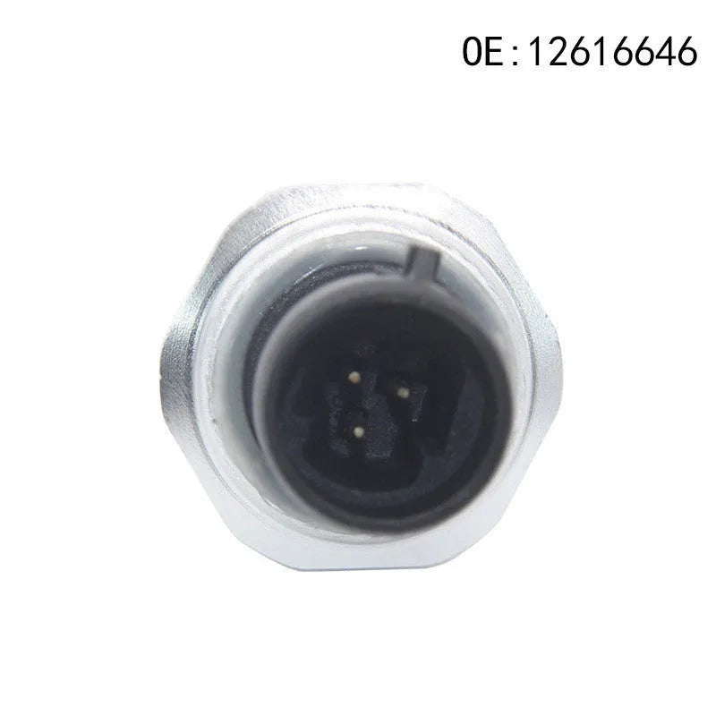 Silver metal fuel pressure sensor for GM cars, part numbers 12616646 12677836 D1846A.