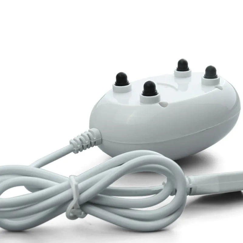 White aquarium air pump mini compressor with single or double outlet, ABS shell, steel clip and rubber shockproofing