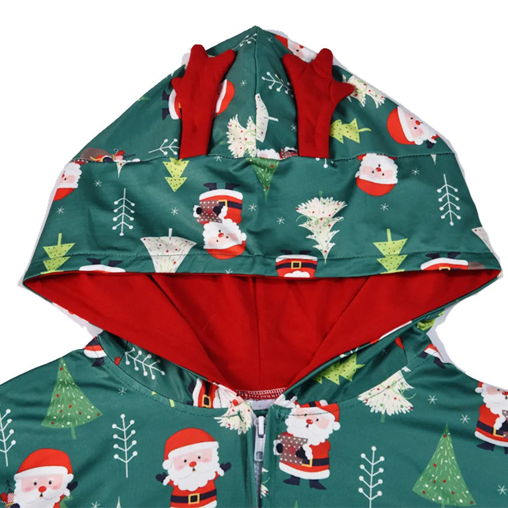 Family matching pyjamas set for baby boys Christmas featuring polyester soft fabric in picture colour