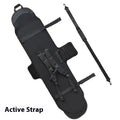 Black 138cm ski board bag with double shoulder straps and velcro veneer fastening for carrying a ski board.