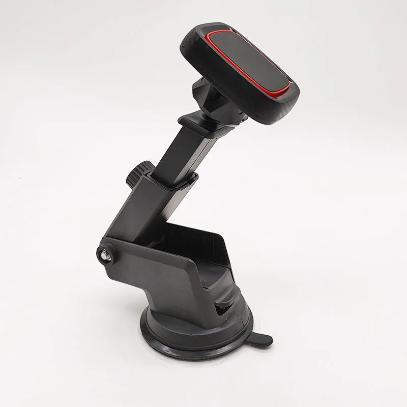 Black car air vent phone mount with long brush holder arm for smartphone navigation