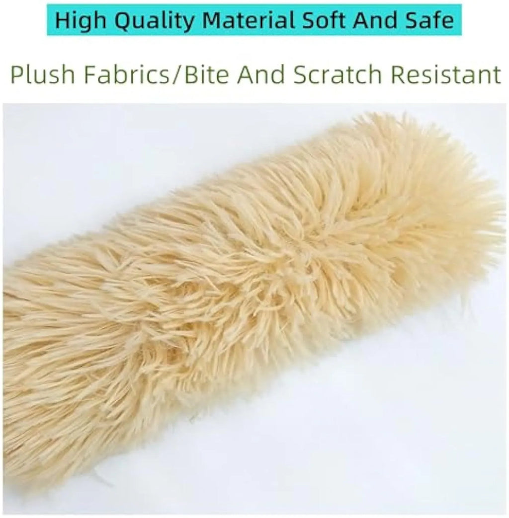 Soft plush interactive cat toy with crinkle sound and catnip filling in assorted bright colours.