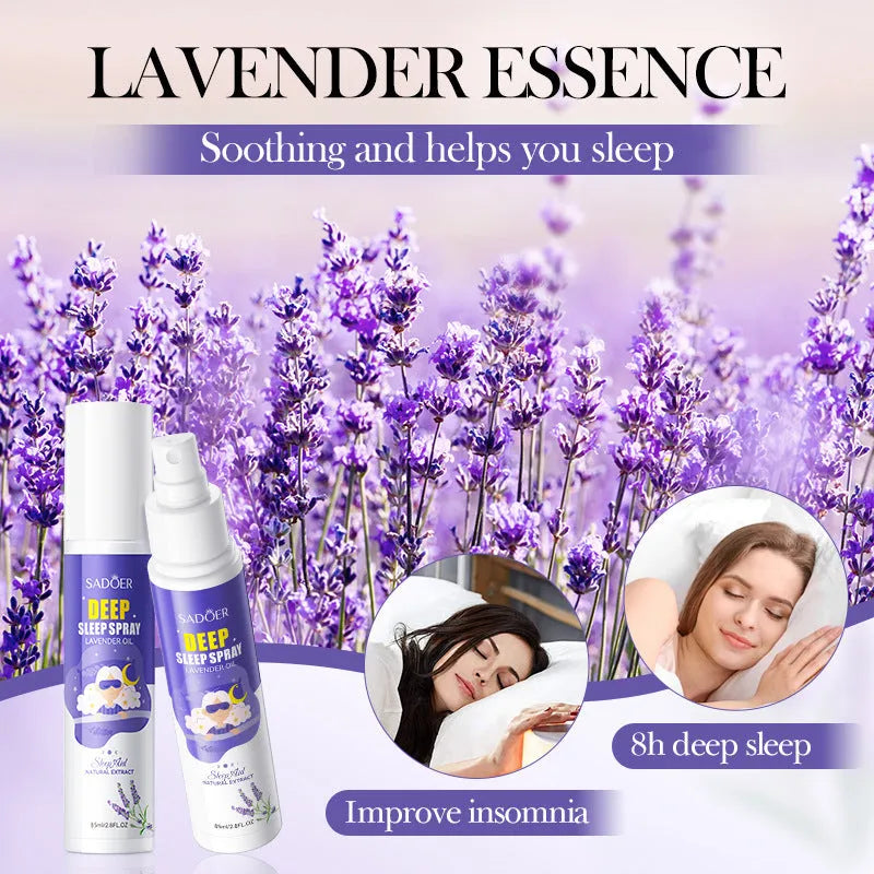 85ml fatigue relief sleep spray bottle with lavender chamomile fragrance for bedtime relaxation