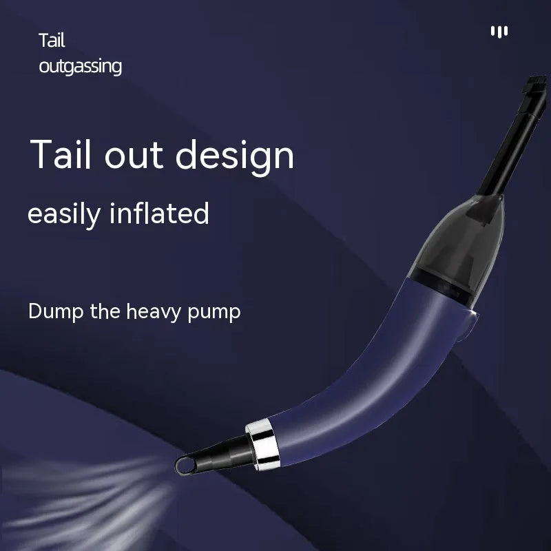 Handheld wireless car vacuum cleaner in black, with USB charging cable.