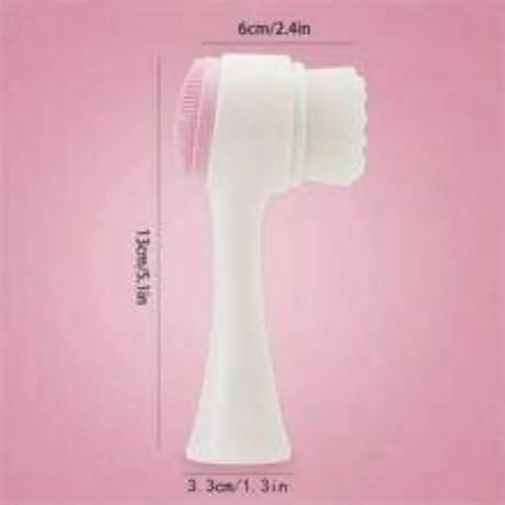 Blue pet paw brush with nylon bristles for gentle grooming of dog and cat paws