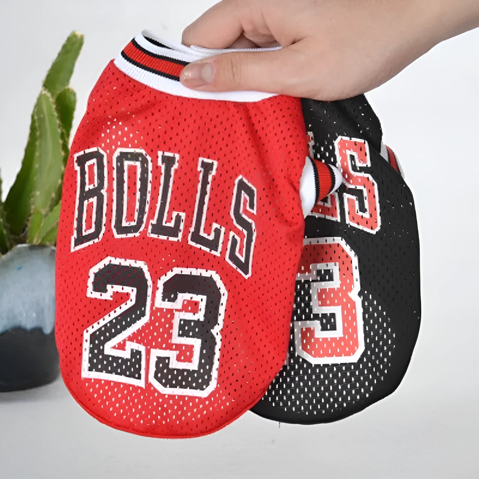 Polyester dog sweatshirt vest in black or red available in S M L XL XXL sizes