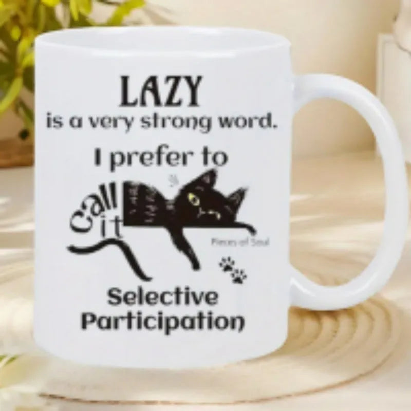 White 11oz ceramic mug customisable with thermal transfer picture application