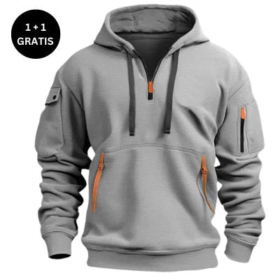 Stylish dropped shoulder hooded sweatshirt in multiple color options for men and women