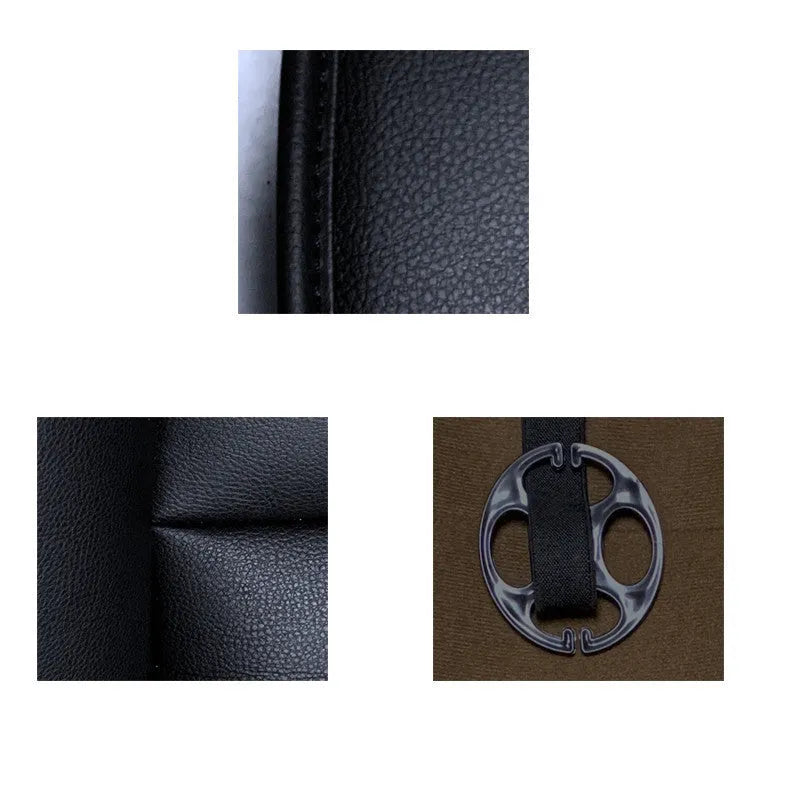 PU leather car seat cover for four-door SUV in black, beige, or grey, single seat cover