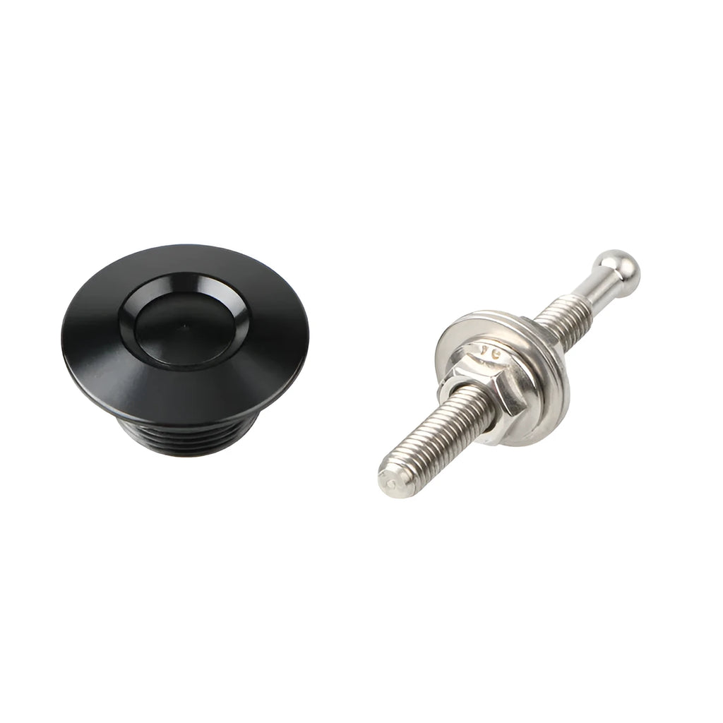 30mm diameter aluminium alloy engine cover lock in silver, black, gold, blue, and red colour options with a 55mm screw.