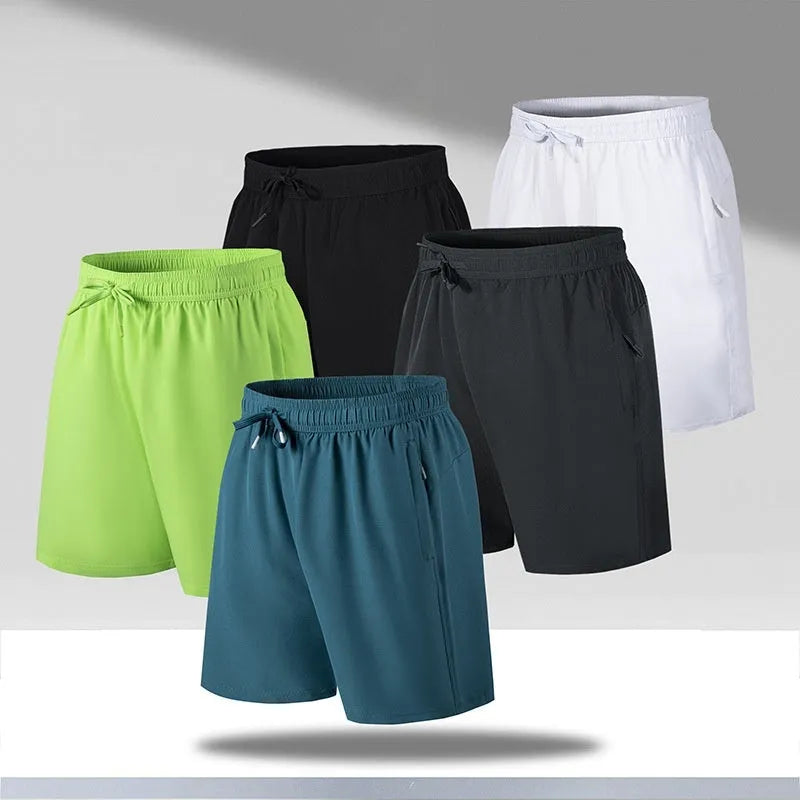 Men's loose fit quick-drying polyester beach shorts in multiple colours