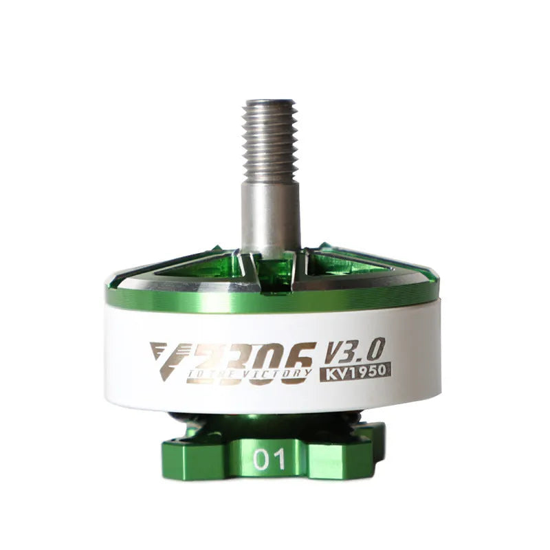 FPV brushless motor V2306 for 5-inch UAV crossing machine in orange and pink plastic with flash function