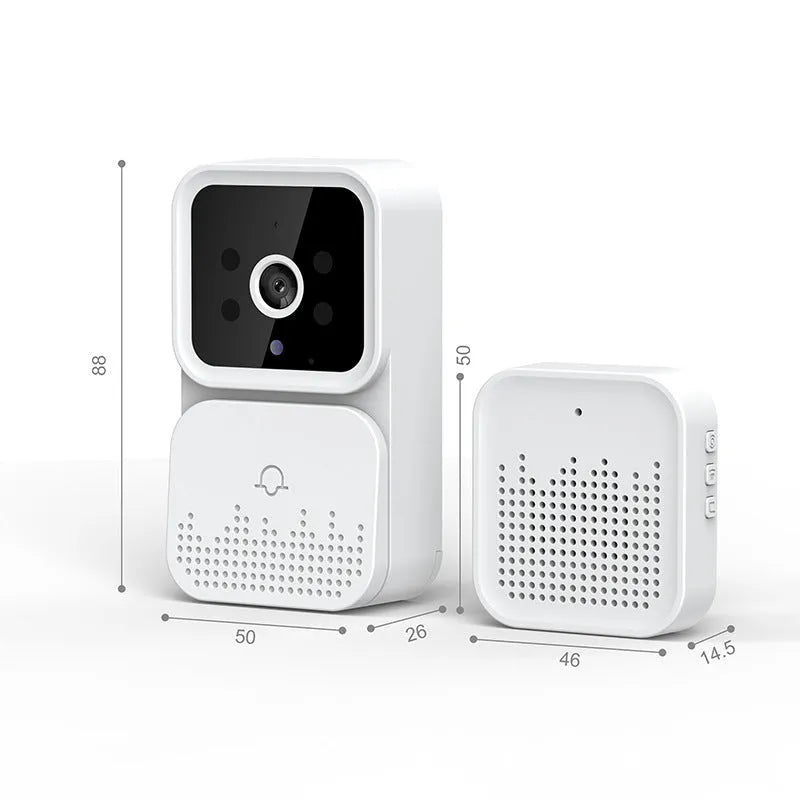 White X6 wireless video doorbell with WiFi intercom, infrared night vision and Ding Dong chime