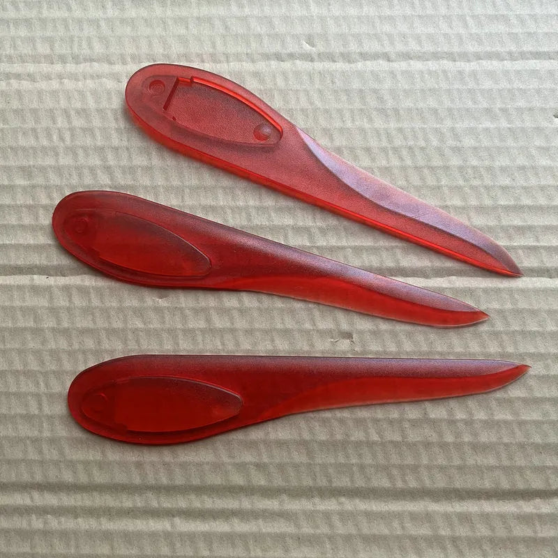 Plastic paper cutter A4 Willow Leaf Art, 16.9x3.2x0.45cm, available in black red and white