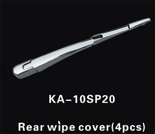 Silvery ABS plastic rear wiper cover trim for a 2010 Hyundai car.