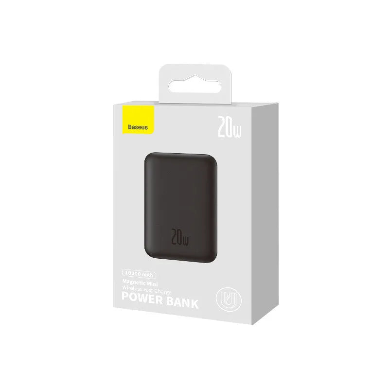 Magnetic wireless fast charging power bank with silicone non-slip material in five colour options