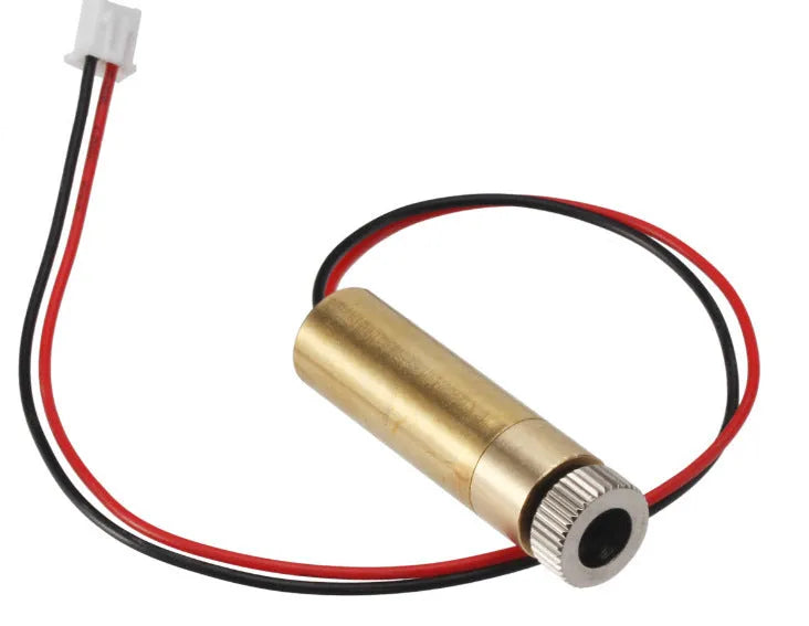 Yellow 445nm blue laser module, 1500-3000mW, adjustable focus, 12x45mm, for CNC engraving machines