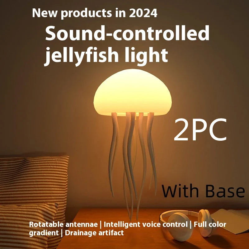 Mesmerizing Jellyfish Lamp with Adjustable Tentacles and Color-Changing LED Lights