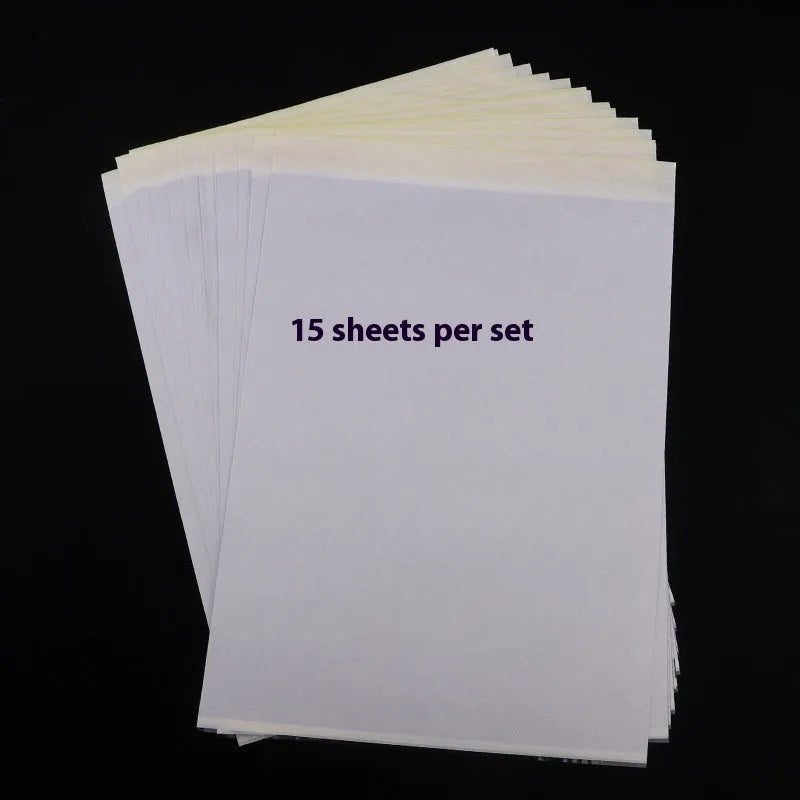 A4 tattoo transfer paper sheets with transfer paste gel for stencil application