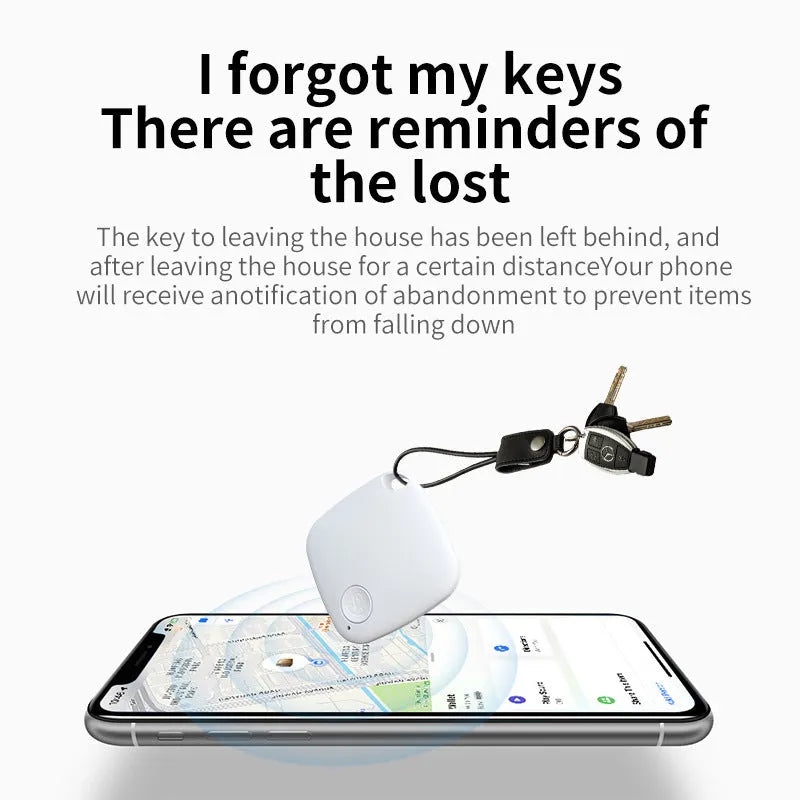 Diamond Global Locator Bluetooth tracker in black showing compact 37mm design for keys and wallets