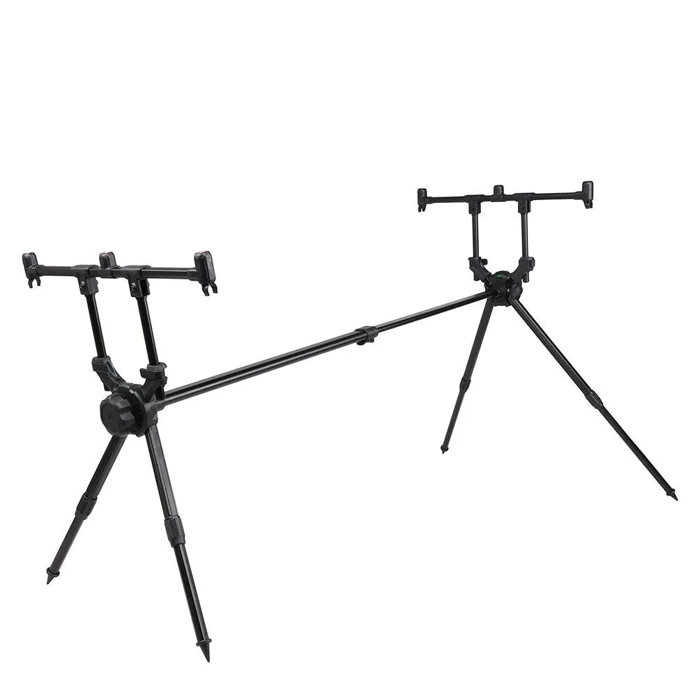Aluminium alloy fishing rod bracket with quick installation design on a fishing rod