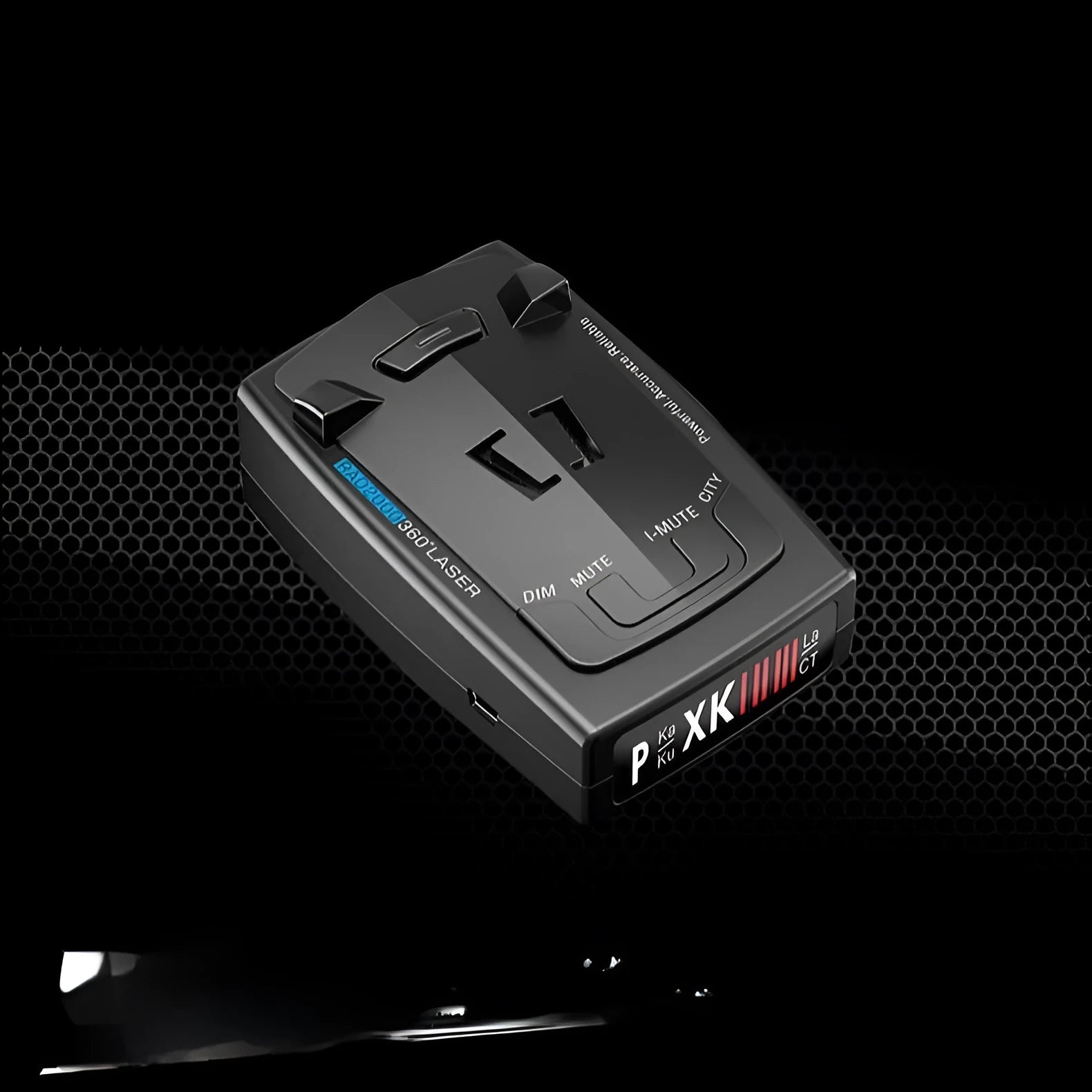 Car mobile speed measurement 12V laser velometer with 103mm x 65mm x 28mm dimensions for traffic enforcement
