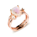 S925 silver irregular triangle ring with a moonstone, shown in rose gold, white gold, and yellow gold finishes.