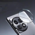 Tempered glass screen protector for OnePlus smartphones with black ring and full coverage design