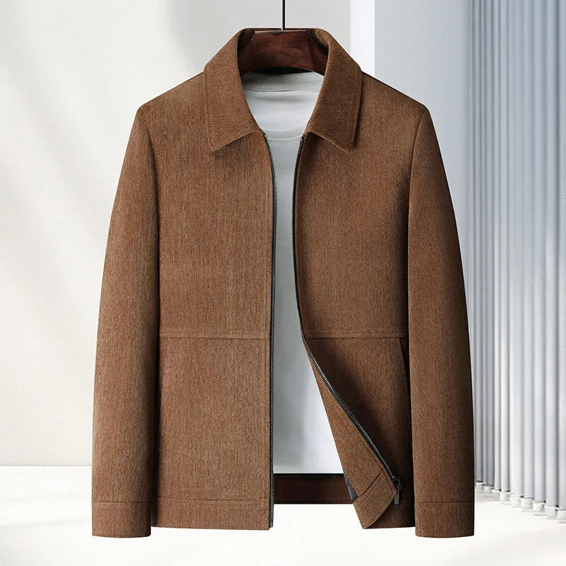 Men's slim fit casual lapel jacket in Vinylon fabric available in four colour options